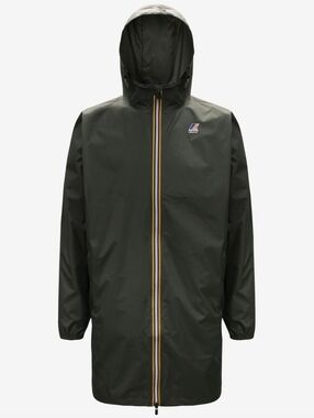 K-Way Eiffel Black Torba Unisex Waterproof Packable Long Rain Jacket L